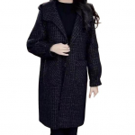 Lady Fall talvevillane mantel k&uuml;ljetaskutega Kapuutsiga &uuml;herealine lahtine pleed M must