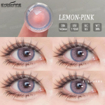 EYESHARE Colored Contact Lenses Grey Natural Soft Lenses Pink Makeup Colored Contact Lenses Brown Lenses Colored Cosmetic Eyeglass Lenses 1 Pair