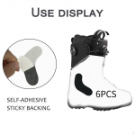 Ski Boot Fitting Pads Ankle Wrap Easy to Use Self Sticky Soft Liners Inserts Snowboard C Shape