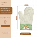 Silikoonist soojusisolatsioonikindad paksendatud, libisemiskindlad, k&otilde;rge temperatuuriga ahjukindad k&uuml;psetus- ja k&otilde;rvetuskindad k&ouml;&ouml;gik&auml;siklambrid