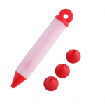 5 tk / komplekt koogivormi kreem silikoonist kondiitritoodete otsik toidu kirjutamise pliiatsi kaunistust&ouml;&ouml;riist roosa