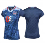 TAI rahvusv&otilde;rkpalli naiste JERSEY 2024 CHEER f&auml;nni prindiversioon Quick Dry V-kaelusega s&auml;rk l&uuml;hikeste varrukatega vormiriietus Tai lipu logo Sport siseruumides XS