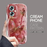 Armas koomiksimustriga kreemjas tekstuuriga korpus, lainelise servaga pehme silikoonkaanega telefoni&uuml;mbris OPPO Reno Realme jaoks OPPO A18 must