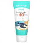 Badger, Beebi P&auml;ikesekaitsekreem, SPF 40, Kummel ja Saialill L&otilde;hnaga, 2,9 fl oz (87 ml)