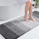 HAPIHAPPY vannitoavaibamatt 51X76 libisemiskindel pehme vannivaip, eriti pehme ja imav mikrokiust vannivaibad vanni ja du&scaron;i jaoks 61X61