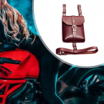 Keskaegne v&ouml;&ouml;koti rekvisiidid, PU v&ouml;&ouml;kott Performance Festivali v&auml;lipeoks punane