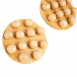 12 helmega k&auml;eshoitav Gua Sha massaažihari puidust v&ouml;&ouml;koha jalaga keha meridiaani kraapimine