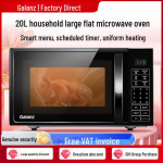 Galanz 20L Lihtsalt puhastatav mikrolaineahi lameda p&otilde;hjaga voodriga null must