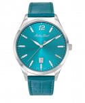 Mathey-Tissot Urban Nahkrihmaga Roheline sihver Kvarts H411PET Meeste k&auml;ekell roheline