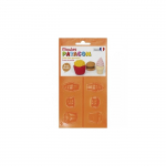 Moules Patagom Graine Cr&eacute;ative - Nourriture - 3 pcs - Forme de glace, hamburger et frites