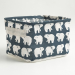 Star Fabric hoiukorv &ndash; v&auml;ike puuvillane ja linane lauakorv