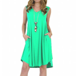 GMXIA naistemood suvised kevadised &uuml;hev&auml;rvilised varrukateta V-kaelusega vabaajakleidid S