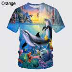 Uued Meeste Mood Loomade 3D Prinditud T-s&auml;rk Suvine Naljakas l&uuml;hikeste varrukatega hip-hop topsid 5XL