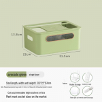 Mitmekihiline kreemikas hoiukarp WiFi ruuteritele ja teleri alustele