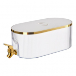 5,3-liitrine k&uuml;lmkapp segistiga suure mahutavusega l&auml;bipaistev tolmu- ja lekkekindel joogin&otilde;ud, toidukvaliteediga mahla-vee jaotur K&uuml;lma joogi &auml;mber