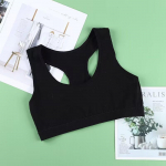 Suvised &otilde;hukesed t&uuml;drukute treeninglinad Pehmed rinnahoidjad, sportlikud t&uuml;drukute rinnahoidjad teismelistele t&uuml;drukutele, kiri lastele one size valge