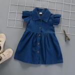 T&uuml;drukute teksariidest suvekleit Pehme teksa V&auml;ike ja keskmine Laste beebikleit 90 sinine