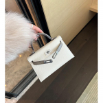 Minikott K&otilde;rge kvaliteediga tunnetusega kott Mitmek&uuml;lgne Valge Teise p&otilde;lvkonna kott Kihiline veisenahast Crossbody k&auml;ekott 2025 uus mudel 19x6x13cm valge