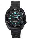Seiko Prospex Black Series Night Vision Turtle Must sihver Automaatne sukeldumiskell SRPK43K1 200M Meeste k&auml;ekell must