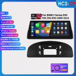 Ossuret Android 13 10,25-tolline Auto Intelligentsed S&uuml;steemid 2 Din Traadita Carplay Android Auto BMW 3. seeriale E90 E91 E92 E93(2009-2012)CIC Stereo RDS HC2 2G 32G