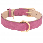 Pehme polsterdatud nahast kaelarihm v&auml;ikestele ja keskmistele suurtele koertele Suurte koerte lemmikloomade kutsikate kaelarihm labradori pitbullile saksa lambakoerale S-XL S