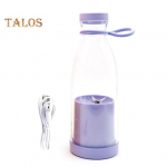 Elektriline mahlapressitops 380 ml laetav smuutimasin 6 teraga BPA-vaba reisipudel j&auml;&auml;puuvilja-k&ouml;&ouml;giviljade kaasaskantava segisti jaoks kodus/v&auml;ljas kasutamiseks