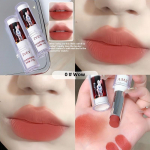 Velvet lip gloss matte lip gloss natural whitening lip mud lipstic waterproof long-lasting setting student daily cosmetics women's fashionable makeup