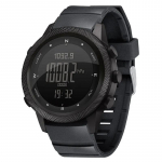 NORTH EDGE APACHE-46 meeste digitaalne k&auml;ekell v&auml;lispordiga jooksmine ujumine v&auml;lispordikellad k&otilde;rgusem&otilde;&otilde;tja baromeeter Kompass WR50M Silicone Strap must