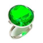 Peridot Handmade 925 Sterling Silver Jewelry Ring Size 8.5 v8r02