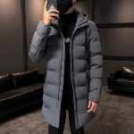 Meeste kapuutsiga sulejope Keskmise pikkusega talve kapuutsiga paks keskmise pikkusega kapuutsiga meeste soe mantel talvepuhverjakk Parka mantel XXL