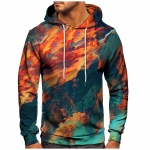 Meeste vaba tr&uuml;kiga kapuutsiga dressipluus Meeste vabaaja moodne spordisviiter M