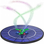 V&auml;rviline Led p&auml;ikeseenergia purskkaev p&ouml;&ouml;rleva otsikuga suure v&otilde;imsusega veepump koos akuga tiigi jaoks 4W