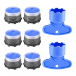 6 TK K&ouml;&ouml;gi Vannitoa Valamu Segisti Aeraatori Asendused Peidetud Aeraatorid 2 Eemaldusv&otilde;tmega T&ouml;&ouml;riist 1.65cm-6pcs