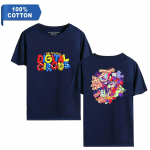 Kuum mood animef&auml;nnidele The Amazing Digital Circus Naiste meeste vabaaja graafilise tr&uuml;kiga l&uuml;hikeste varrukatega T-s&auml;rgid S