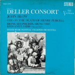 LP plaat DELLER CONSORT, JOHN BLOW, STOUR MU - Ood Henry Purcelli surma puhul / VICS1276 RCA Victrola 1967 USA Klassikaline Kasutatud