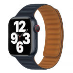 Silikoonlingi aas Magnetrihm Apple kellarihmale 49mm 45mm 41mm 44mm 40mm 42mm 38mm iWatch series Ultra 8 7 6 SE 5 4 3 2 1 38mm 40mm 41mm tumesinine v&auml;rv