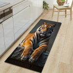 1 tk Tiigrimustriga p&otilde;randamatt, moodne k&ouml;&ouml;gi pol&uuml;estervaip, libisemiskindel, v&auml;rviline sisevaip, kodu, vannitoa, magamistoa, elutoa dekooriks 120*160cm