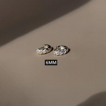 S&auml;delevad Prantsuse T&auml;ielikult Tsirkooniga Keerutatud R&otilde;ngask&otilde;rvar&otilde;ngad Naistele Ring K&otilde;rvaklambrid Ehtekink 6mm