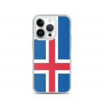 Coque iPhone &ndash; Drapeau Islande &ndash; iPhone 14 Pro &ndash; Souple &ndash; Mitmev&auml;rviline &ndash; Vertikaalne