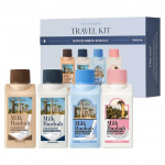 Milk Baobab White Musk Reisikomplekt &ndash; &Scaron;ampooni, Palsami, Du&scaron;igeeli ja Kehakreemi Komplekt, Korea