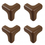 4 tk. M&ouml;&ouml;blikaitsenurgad Kolmem&otilde;&otilde;tmelised majapidamises kasutatavad lapsed Ohutuskaitse Kokkup&otilde;rkevastased nurgad kodu jaoks must