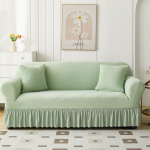 Žakardi volang&auml;&auml;rega diivanikate - Universaalne sobivus k&otilde;ikideks aastaaegadeks Three-seater 190-230cm