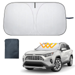 Homos 2024 t&auml;iustatud mugav hoiustamisp&auml;ikesevari auto esiosale, esiklaasi p&auml;ikesesirm Toyotale, S: 140*70cm must