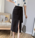 Suvine moe side keskmise pikkusega kontoriseelik, &otilde;huke &uuml;heastmeline l&otilde;hestatud seksikas t&ouml;&ouml;riietusseelik S