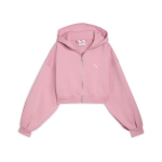 Puma Ess Wardrobe Cropped Fz Vintage Loose Mugav L&uuml;hike Kapuutsiga Pikkade Varrukate Jakk Naiste jakid 635073-65 M