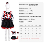 Halloweeni kost&uuml;&uuml;mid 5 Katkise Hingega Kloun Cosplay Klouni Kost&uuml;&uuml;m Laval esinemise kost&uuml;&uuml;m 140 black