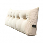 Voodipeatsi kolmnurkne padi Voodipeatsi kiilpadi eemaldatava kattega P&auml;evavoodi tugipadi k&uuml;lgtaskuga voodis lugemiseks t&ouml;&ouml;tamiseks 80 cm