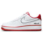 Urbanstar x Nike Air Force 1 07 LX HELLO Pakett - Valge University Red Unisex Tennised Must CZ0327-100 38.5