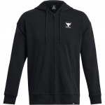 Under Armour Project Rock &Uuml;hev&auml;rviline Kapuutsiga T&otilde;mblukuga Vabaaja Jakk Meeste Jakk Must 1383598-001 L