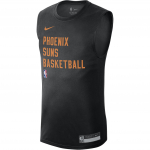 Nike Dri-Fit NBA Treening T&auml;htlogo &Uuml;mmargune kaelus Vabaaja Kiiresti kuivav Varrukateta Korvpallivorm Phoenix Suns Meeste vorm Must HF7461-010 XXL